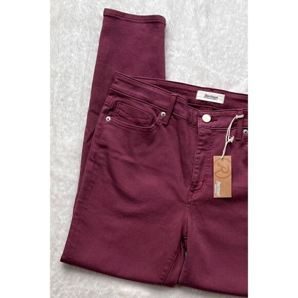 NWT Revtown Decade Denim Super Skinny Jeans in Claret, Size 32 Regular - Picture 5 of 16